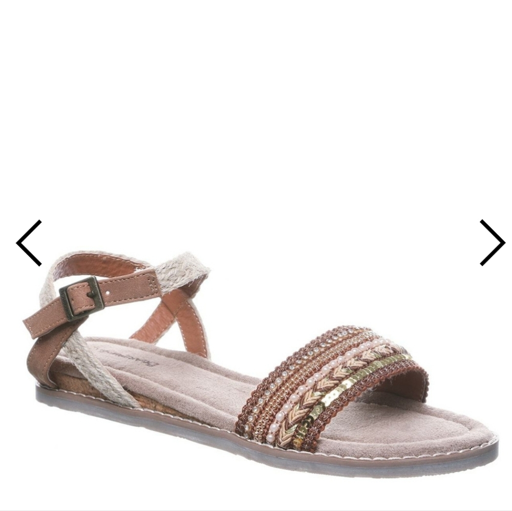 NWB BEARPAW Women's Bali Flat Sandals size 7